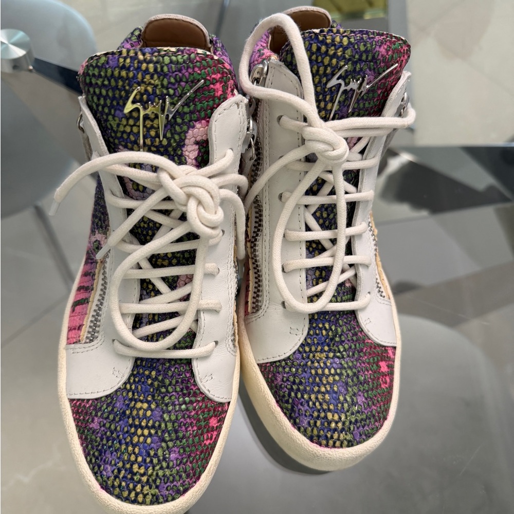 Giuseppe Zanotti Multicolor Python-Embossed High-… - image 2